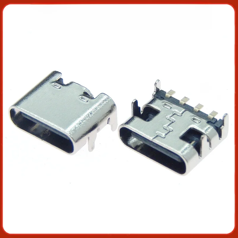 10 SZTUK USB 3.1 Typ C 4-pinowe złącze żeńskie Jack do majsterkowania Elektroniczne małe urządzenia Zasilanie Wtyczka ładowania Port Typ-C Gniazdo — zdjęcie 2