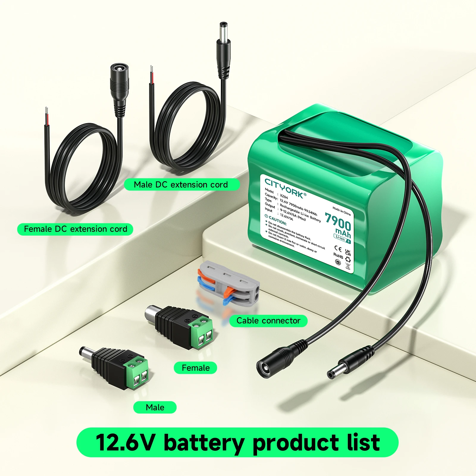 

Литий-ионная аккумуляторная батарея 12,6 В, 7900 мАч для устройств 12 В, систем сигнализации маршрутизатора, солнечной панели, электромобилейных игрушек, камер видеонаблюдения
