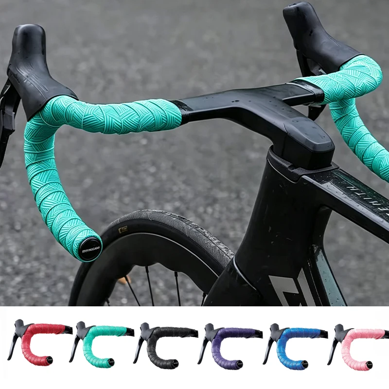 Cycling Handlebar Tape Shock Absorbing Wraps Non-Slip Soft Road Gravel Bicycle Bar Tape Comfort Breathable Bike Handle Tapes