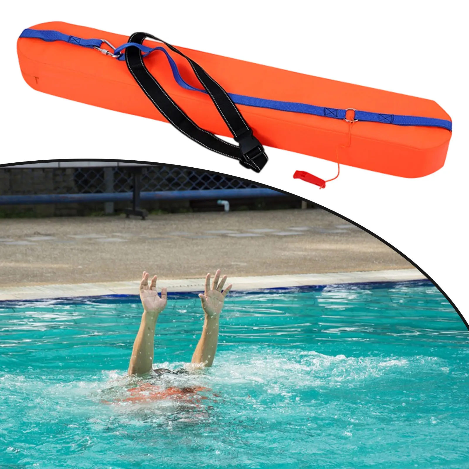 Professional Swimming Lifesaving Lifebuoy Lifeguard Float Water Rescue Tube Double Persons Gear for Drifting Beginners Outdoor