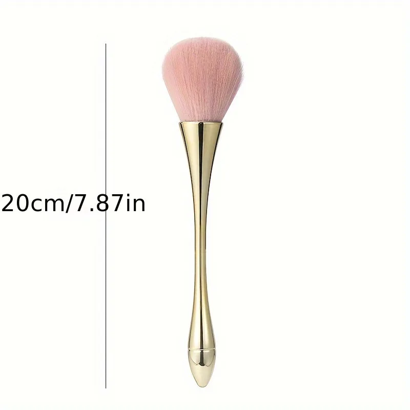 Large Soft Bristle Nail Dust Brush – Gentle & Effective Brush for Nail Cleaning, Dust Removal, and Manicure Pedicure Tools