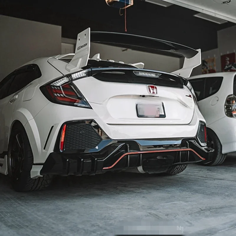 Voor Honda Civic 10th Spoiler Hatchback Civic 2016-2021FK4 FK7 FK8 Mugen Abs Spoiler Staart Jdm Modificatie - afbeelding 2