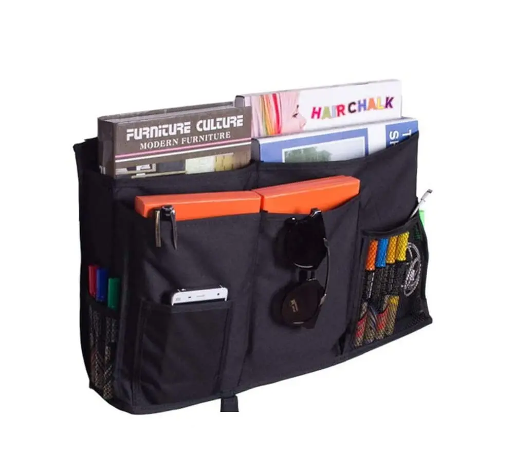 Başucu Çok Cepler Asılı Saklama Çantası Duvar Oxford Kumaş Yatak Odası Büyük Kapasiteli Hastane Yatağı Bebek Arabası Beşik Sandalye