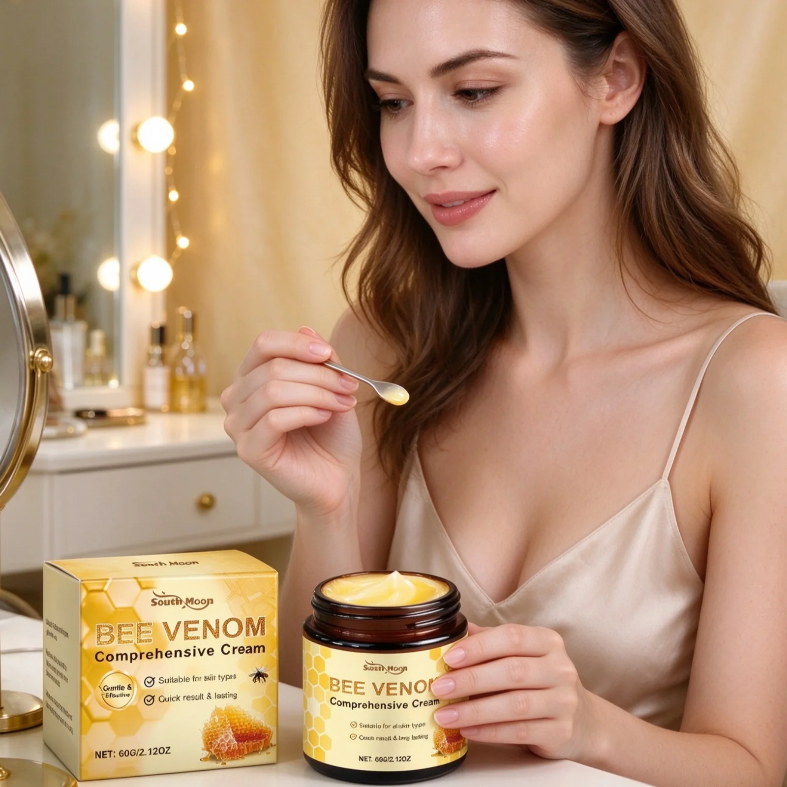 South Moon Brightening Smooth Cream Deep Moisturize Skin Quick Penetrating Restore Softness Repair Dry Skin Comprehensive Cream
