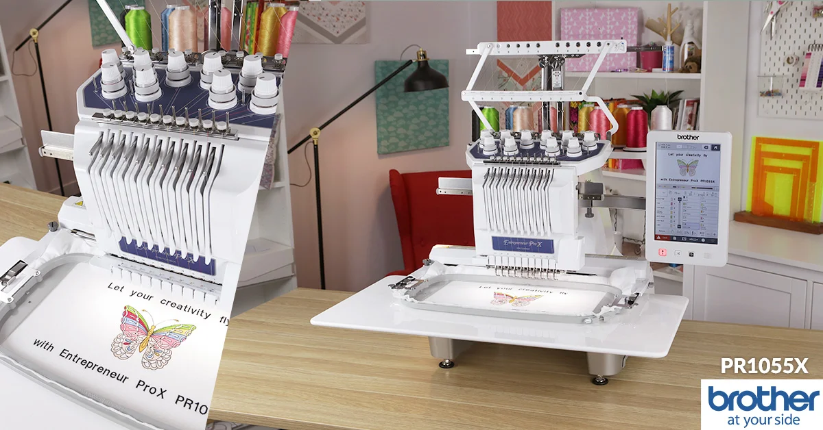 مع قوةك الإبداعية، الأخ PR1055X ✨ يجلب The Brother Entrepreneur Pro X PR1055X بسرعة 10 إبر أوتوماتيكية #1