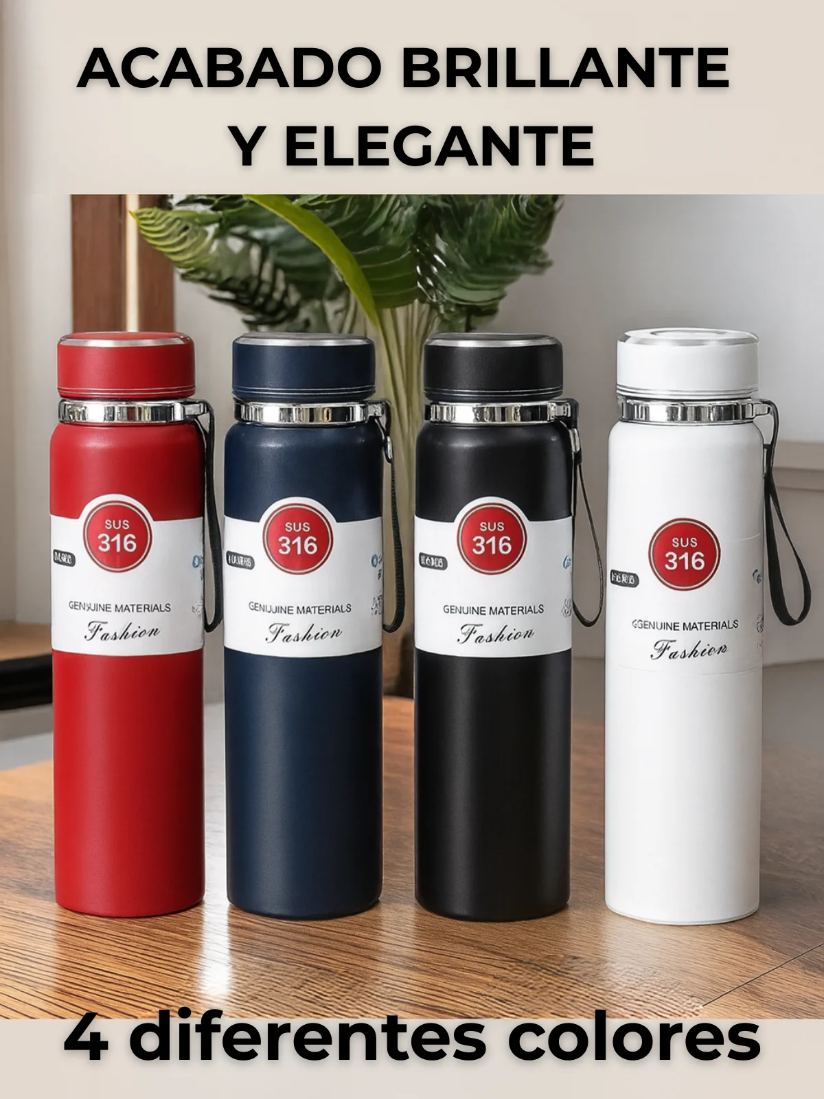 ترمس من الفولاذ المقاوم للصدأ Mb-48 - 1000 مل، معزول بالفراغ، تصميم أنيق ومضاد للتسرب، زجاجة حرارية،