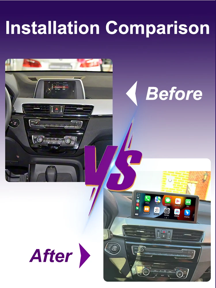 AUTOTOP 10,25 "Linux Auto Multimedia Youtube Radio Bildschirm Für BMW X1 F48 2016-2017 Android Auto NBT System drahtlose Carplay WiFi – Detail 5