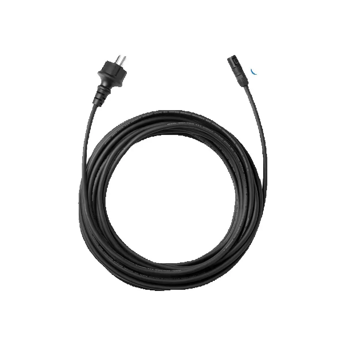 Anker SOLIX Schuko-Anschlusskabel (15m) | 15m Solarkabel, Schuko auf AC-Verbindung, Kabel für Balkonkraftwerk-Speicher, AC-Kabel