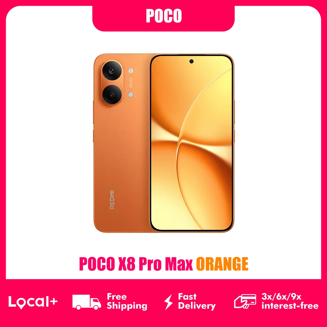 POCO X8 Pro MAX 5G Orange Spezial 12GB 256GB 512GB NFC Smartphone 8500mAh 50MP OIS Kamera