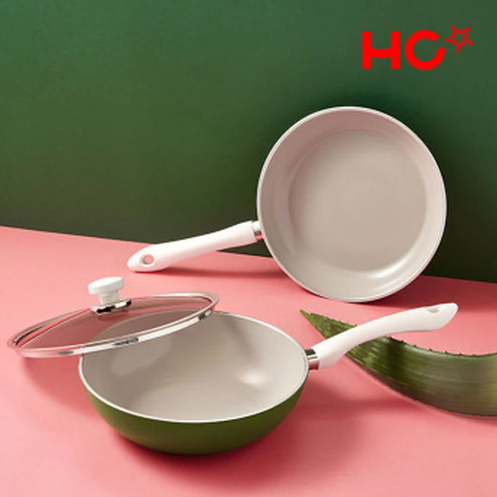 Happy Call Agbe Ceramic IH Frying Pan 3P Set (F28/W28/Thow 28)