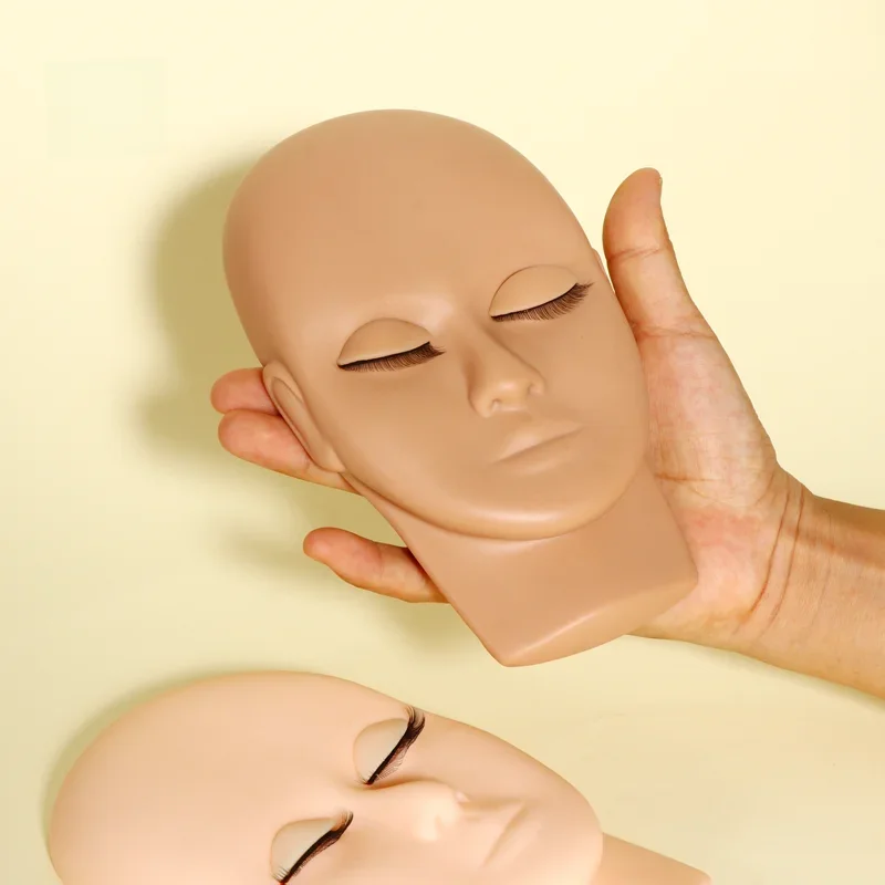 Free risi leichte dünne Silikon Wimpern verlängerung Übungs kopf Training Mannequin Kopf Wimpern
