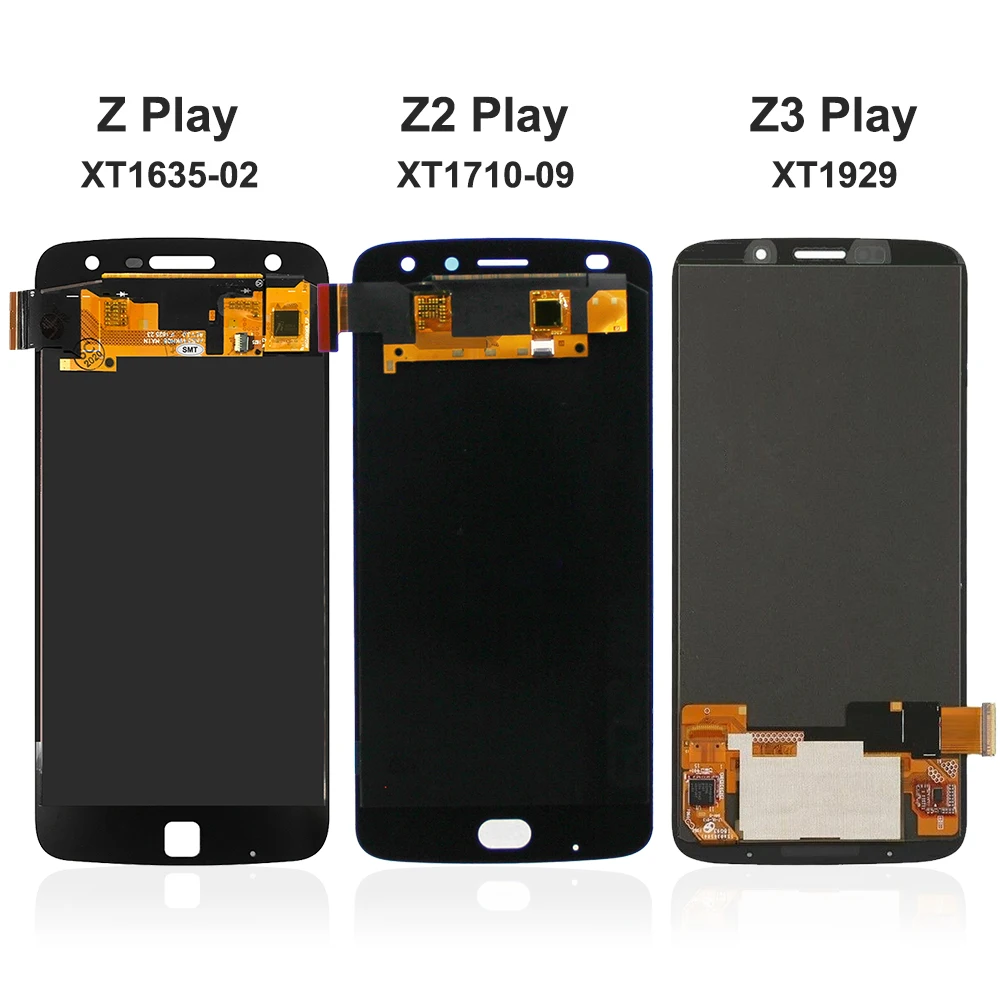 AMOLED Screen For Motorola Moto Z Play XT1635-02 MOTO Z2 Play XT1929 LCD Display Touch Screen For MOTO Z3 Play XT1929 Display