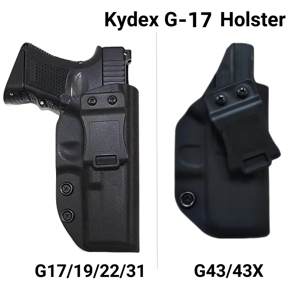 G-17、43 Holster IWB Kydex G17、43 For Pistol Concealed Carry Gun Storage Case Compatible G17 26 32 44 45 Accessories
