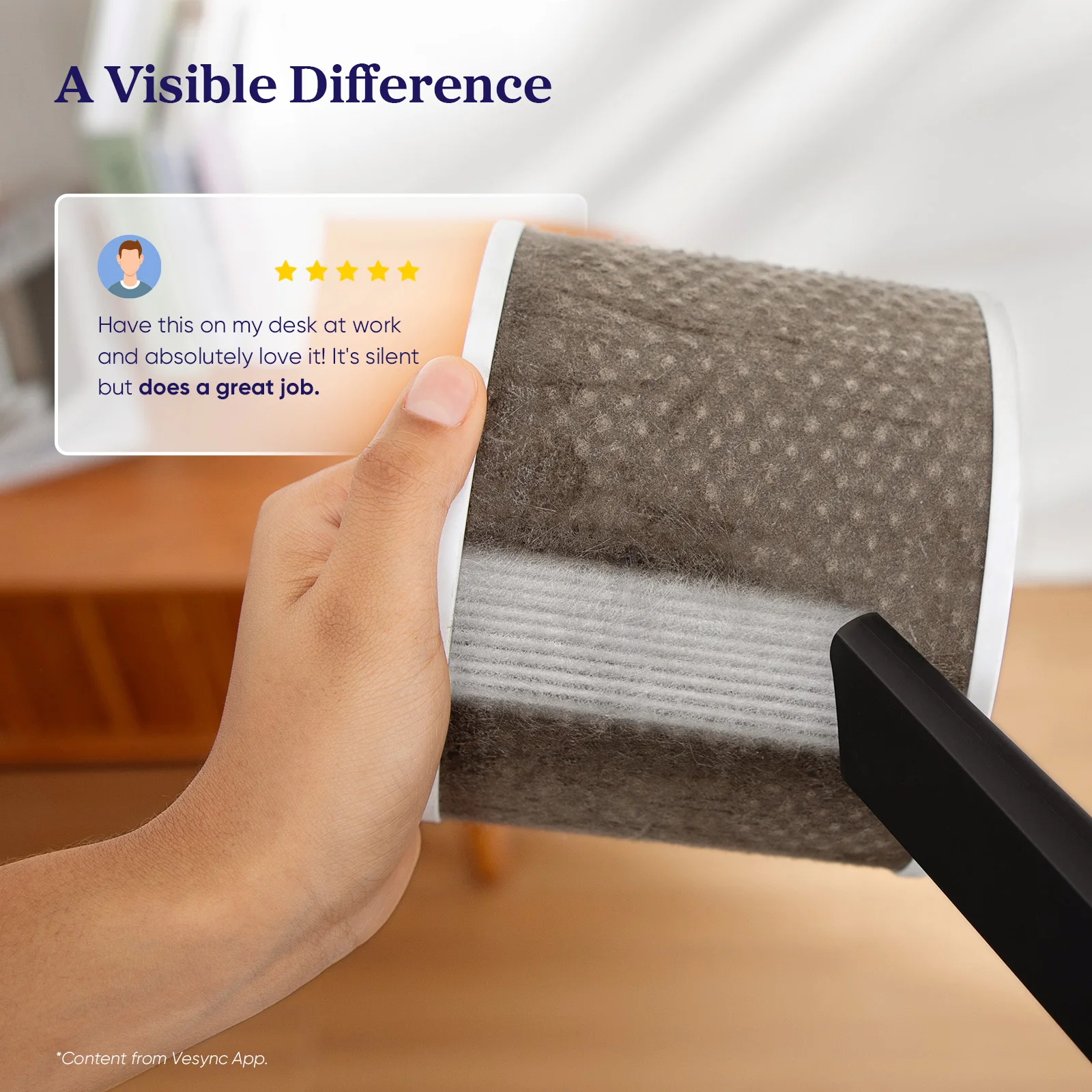 منقي الهواء Levoit مع الفلتر (Air Purifier with Filter) - 3 في 1 للمكتب وغرفة النوم، يزيل الدخان والغبار (Dust Filter) وروائح الحيوانات الأليفة. يتميز بفلتر HEPA (Air Purifier HEPA Filter)، أبيض، هادئ، موديل Core Mini.