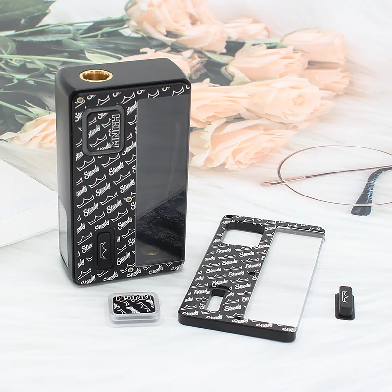 SXK-Placa de Panel de cubierta frontal de repuesto para dotMod dotAIO V2 Pod, Kit resistente de 2 piezas, grabado de aleación de material de aluminio