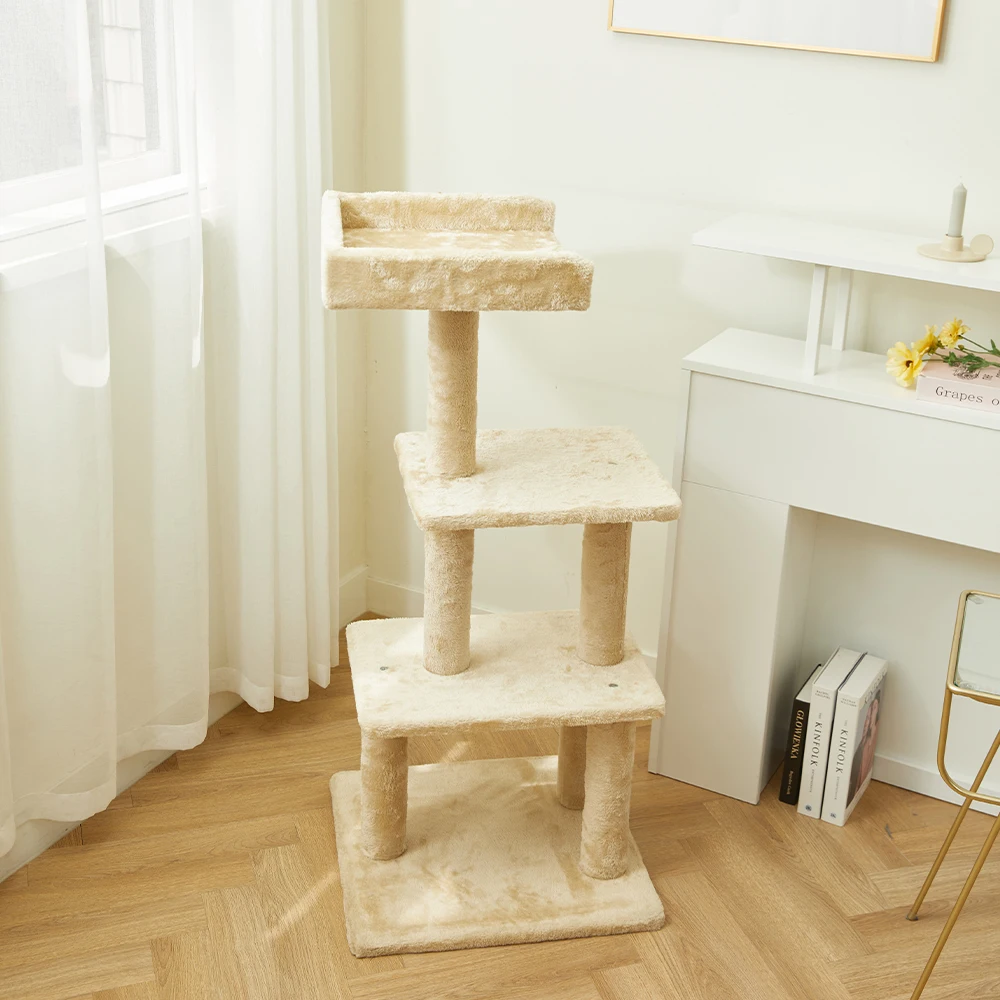 Pettoria GP four-stage platform cat medium cat tower 112cm beige