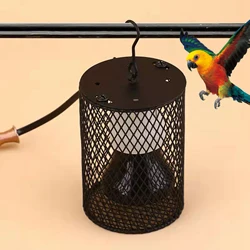 Cage Heat Lamp Cover Anti Scald Heating Lamp Holder Mesh Protection Terrarium Insulation Cage for Turtle Reptile Snake Chick Pet