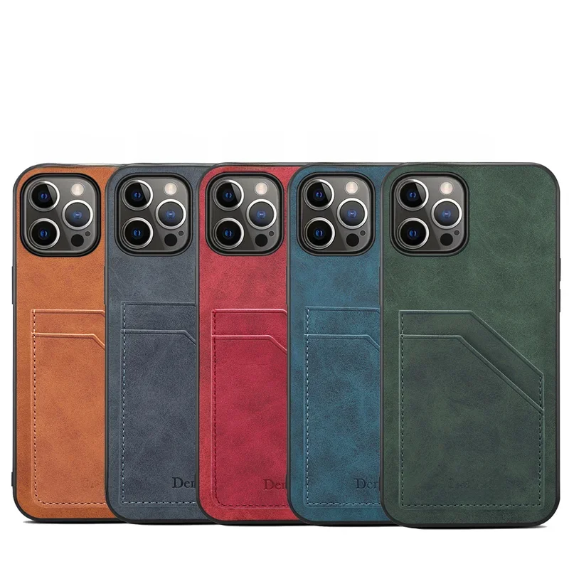 Denior Voor Iphone15 14 13 12 11 Mini Pro Max Schokbestendig Kaartsleuf Telefoonhoesje Voor Iphone 7 8 Plus X Xs Xr Xs Max - afbeelding 2