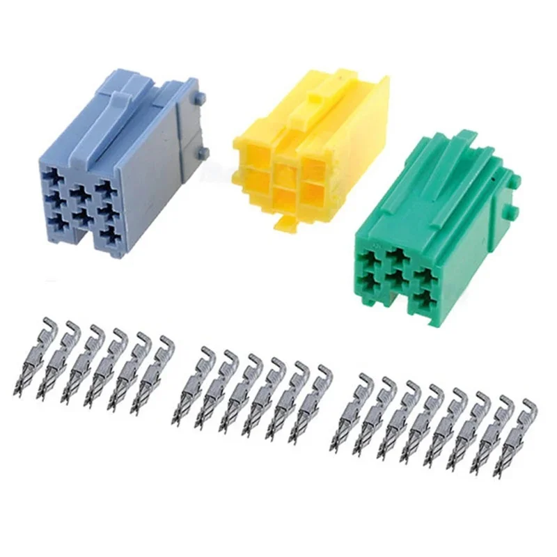 Biurlink 2 zestawy złączy samochodowych radia stereo MINI ISO do Peugeot VW Audi Seat Skoda — zdjęcie 2