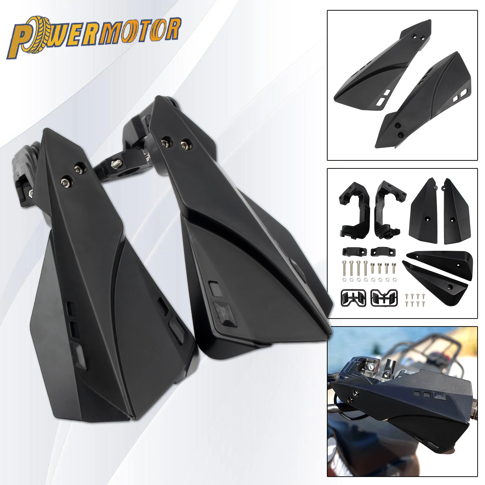 Universal Motorcycle Double Layer Handguard Hand Guard For Honda Suzuki Yamaha Kawasaki Motocross Handlebar Accessorie