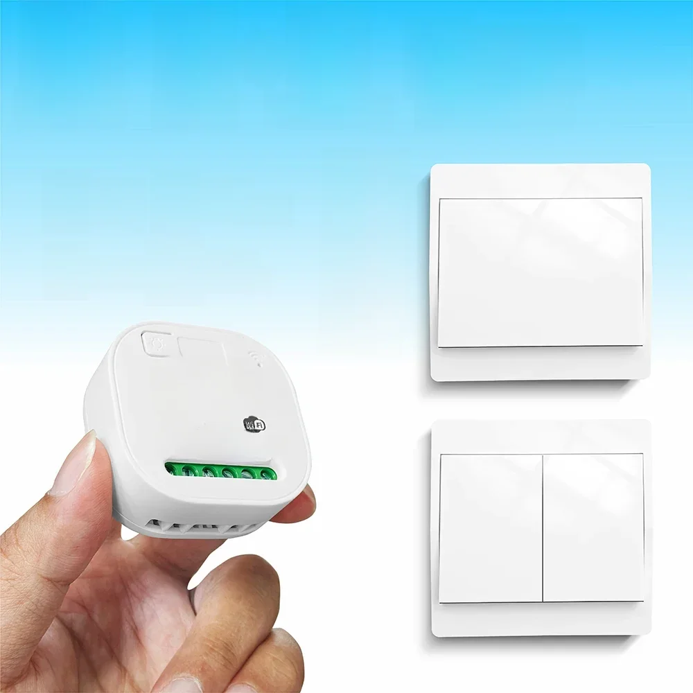 Tuya smart life wifi und 433mhz lichtsc halter, wand paneel schalter keine batterie erforderlich,
