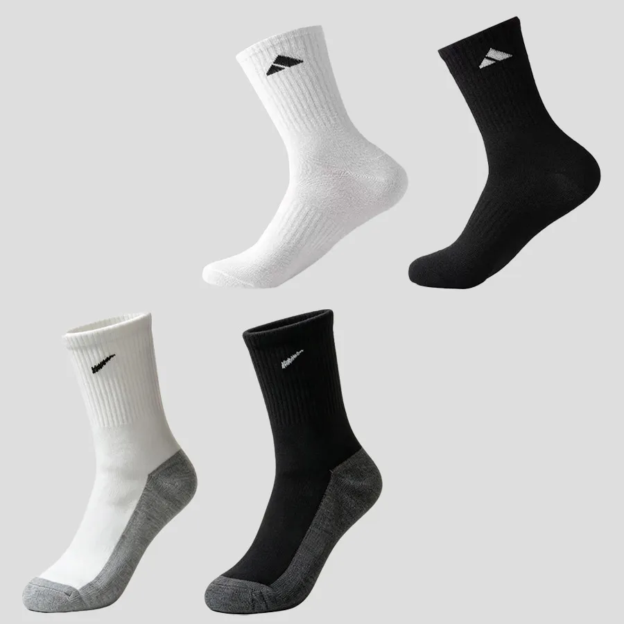 10-1 Pairs Unisex Sports Socks Sweat Absorbent Breathable All Season Socks for Daily Casual Outdoor Hiking Fitness Training Yoga