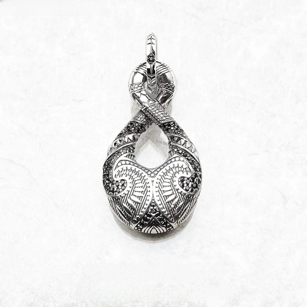 Wisiorek Maori Endless Tattoos, zupełnie nowa biżuteria modowa 925 Sterling Silver etniczny prezent dla kobiet i mężczyzn — zdjęcie 2