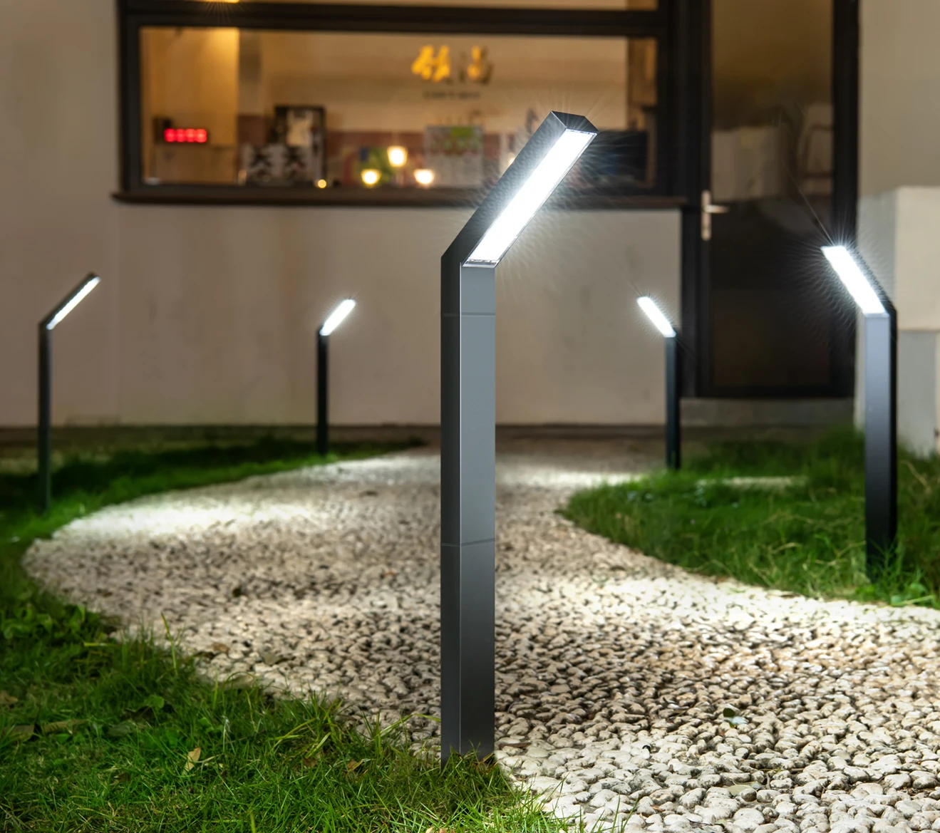 2 Pack Tall LED Solar Garden Pathway Lights, 3 Color Modes 40LEDs Solar-Powered for Driveway, Patio, Yard, Lawn, Landscape Decor