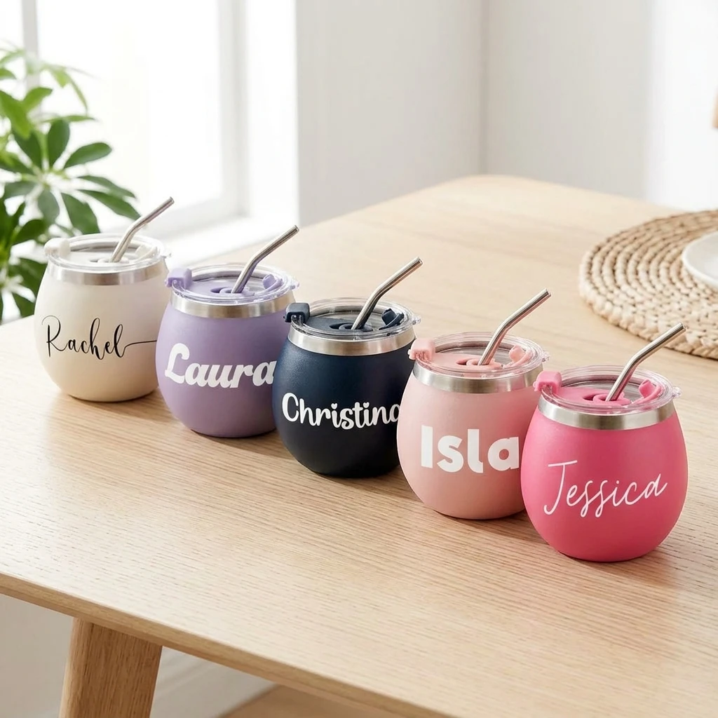 Copo de vinho personalizado co - Stainless Steel Straw avaliação e preço