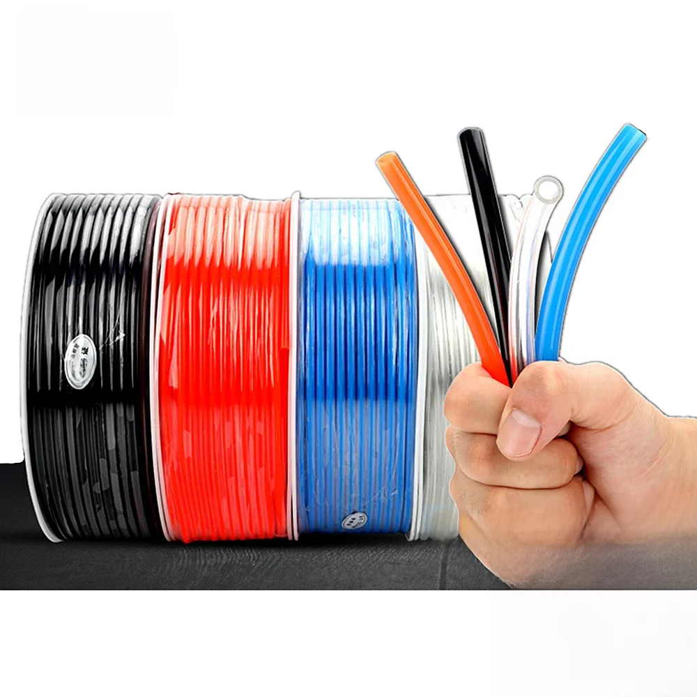 1 mètre 8mm 6mm 4mm 10mm 12mm 14mm 16mm tuyau Tube d'air Tube pneumatique à gaz PU plastique OD 8x5mm 12x8 10x6.5mm 6x4 4x2.5mm