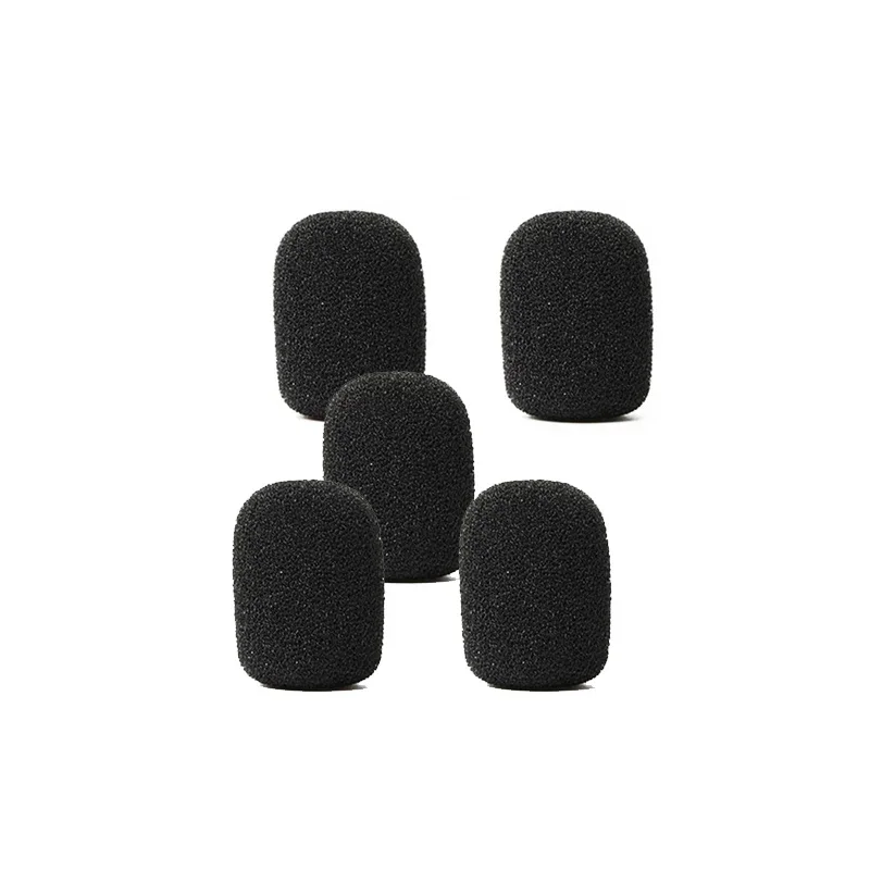 Small Foam Mini Microfone Covers, Headset Mic Cover, Proteção Headset para Lavalier, 5 pcs