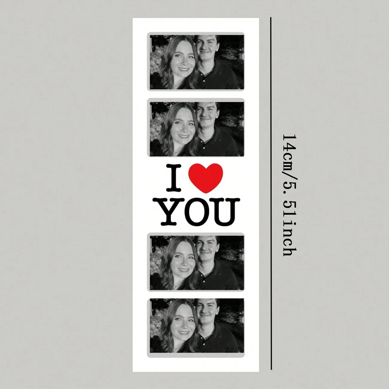 Personalized Love Photo Card, Custom Picture Collage with Your Memories, Romantic Anniversary Gift for Boyfriend Girlfriend, Fri - view 2