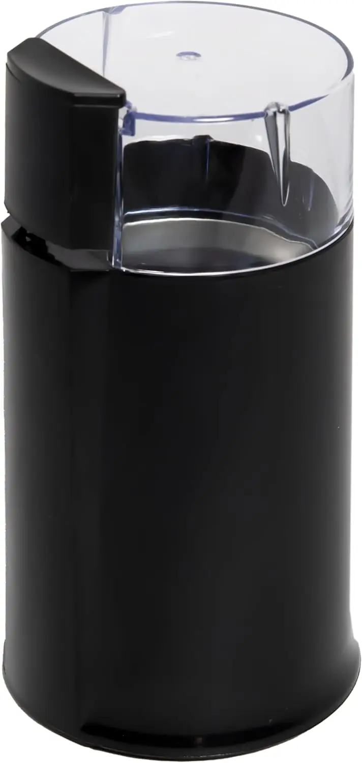 Electric coffee grinder 50-60 grams 160W blades container stainless steel dried spices (black)