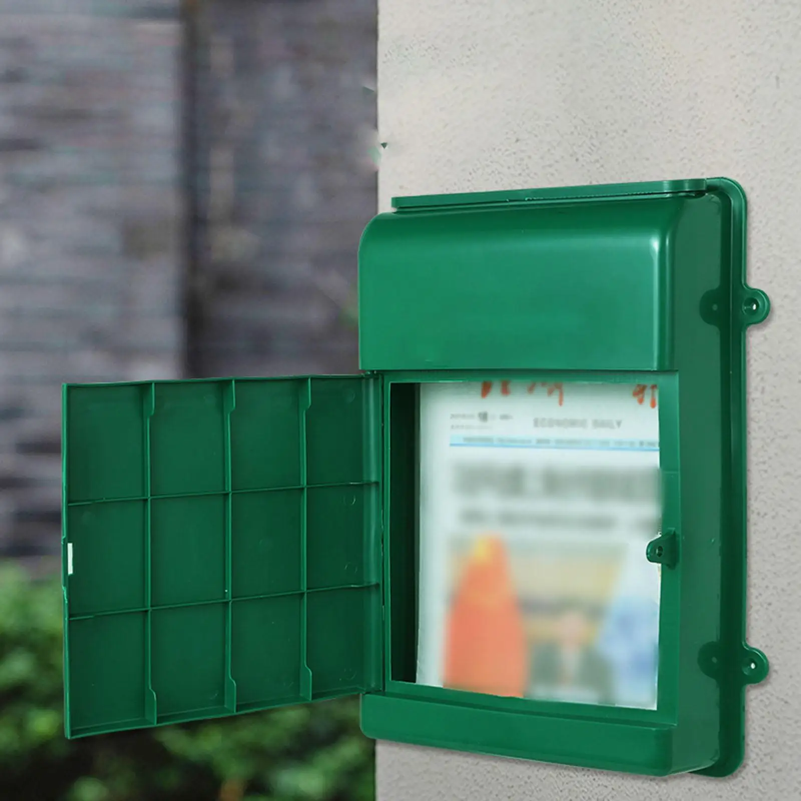 Caja de boletín Postal montada en la pared, buzón postal a prueba de lluvia para centro del cliente, caja de caída ligera sin organizador de caja de bloqueo