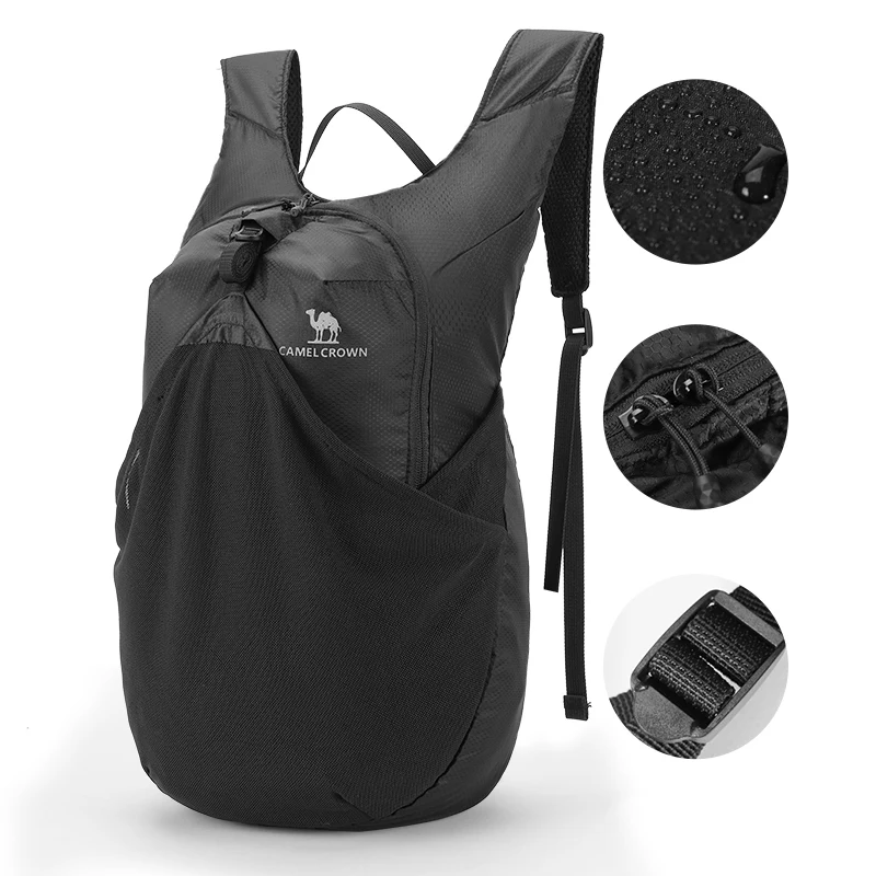 GOLDEN CAMEL-bolsa deportiva ultraligera para hombre y mujer, mochila impermeable para acampar al aire libre, bolsas pequeñas para correr y