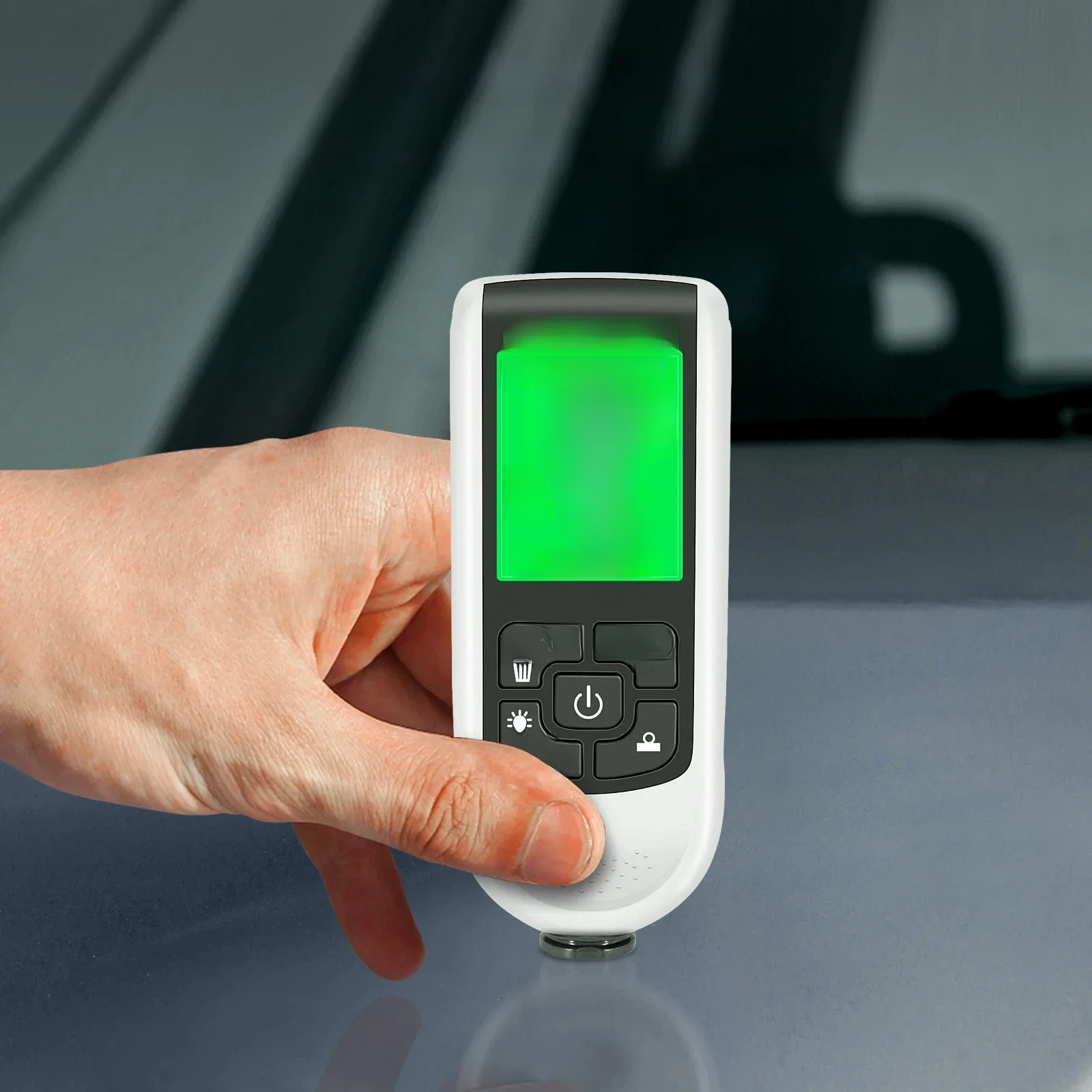 HW300PRO Diktemeter voor Auto Film Automatische Diktemeter 0-2000UM Fe NFE Coating Meter Automotive Verf Dikte Tester - afbeelding 2