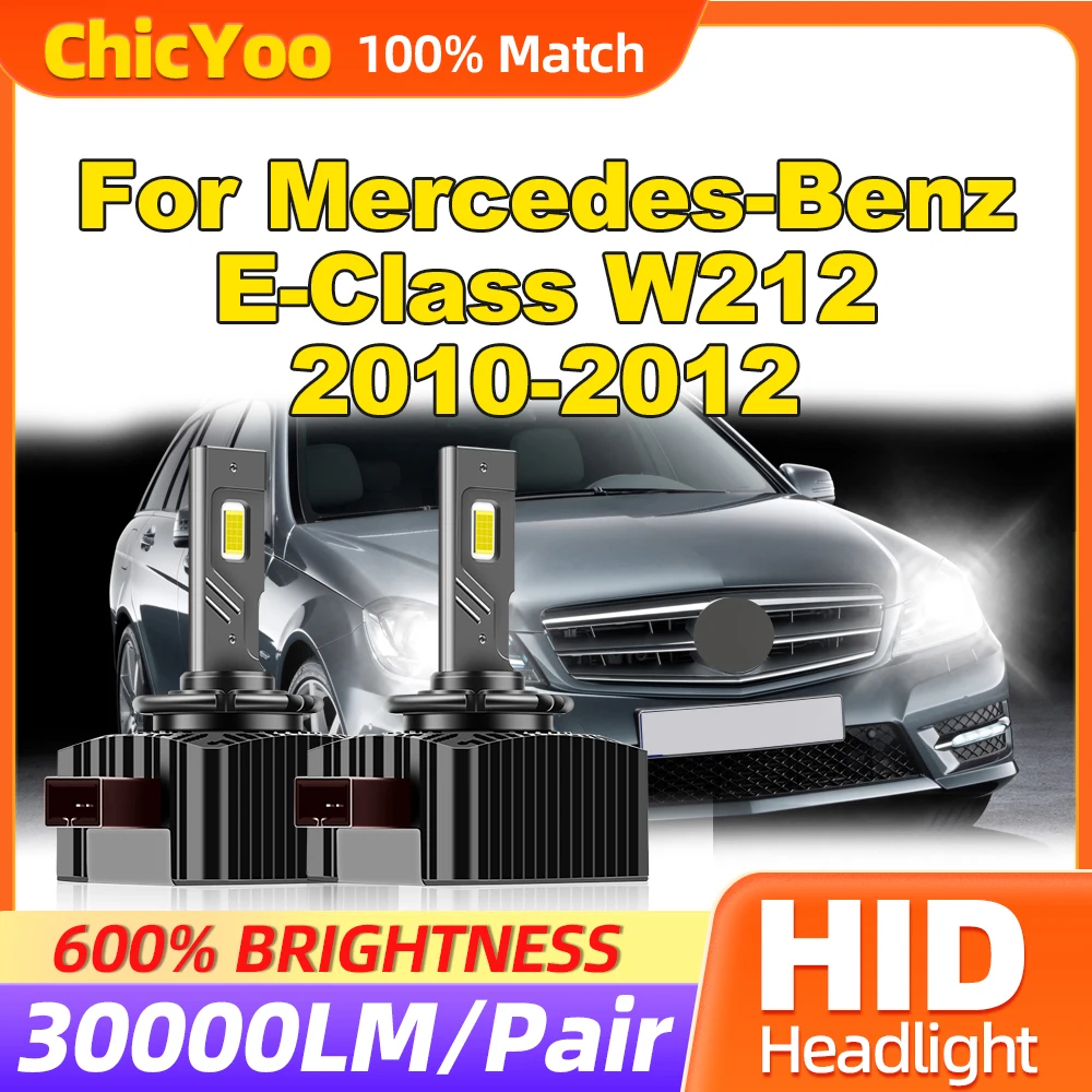 

120W 30000LM HID Xenon Headlamp Bulbs 12V 24V LED Car Headlights 6000K White For Mercedes-Benz E-Class W212 2010 2011 2012