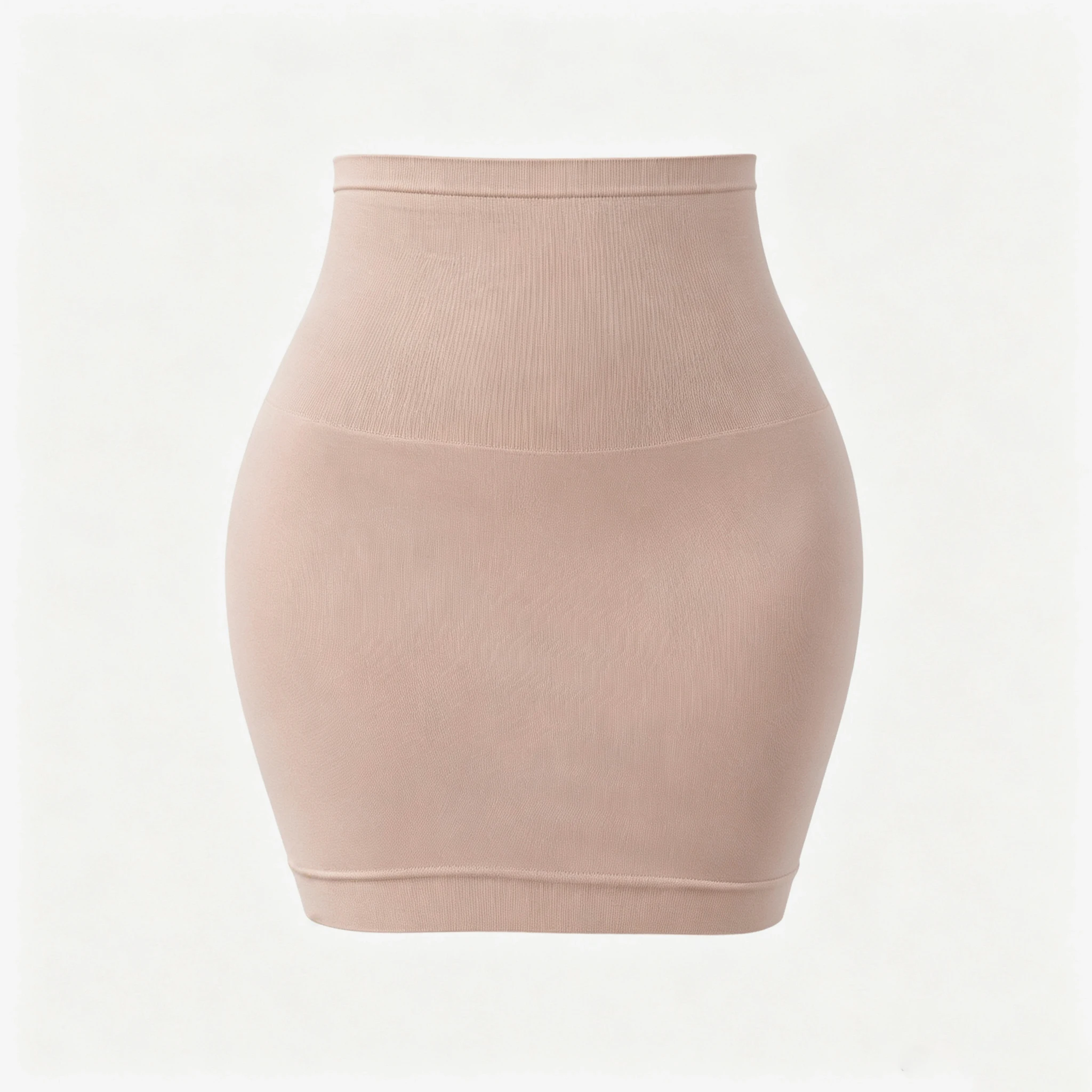 Women Basic High Waist Half Body Tummy Control Skirt Seamless Knitted Skirt Elastic Slim Fit Perfect for Daily Casual Skirt view 6
