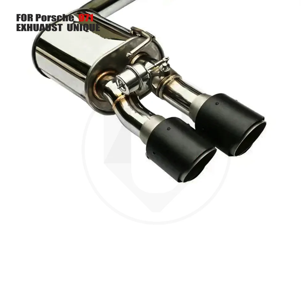 UNIQUE Stainless Steel Exhaust System Manifold is Suitable for Porsche 971 Auto Modified Valve Muffler Downpipe With Catalyst