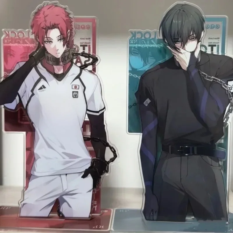 Support en acrylique avec serrure bleue, figurine Rin Itoshi Itoshi Sae, périphériques de dessin animé, dortoir, bureau, individualité, ornements uniques, nouvelle collection