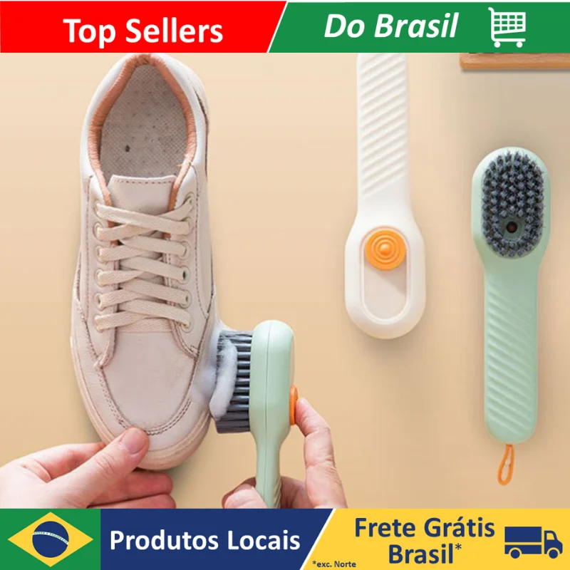 Brush Clean Shoes With Reservoir Dispenser