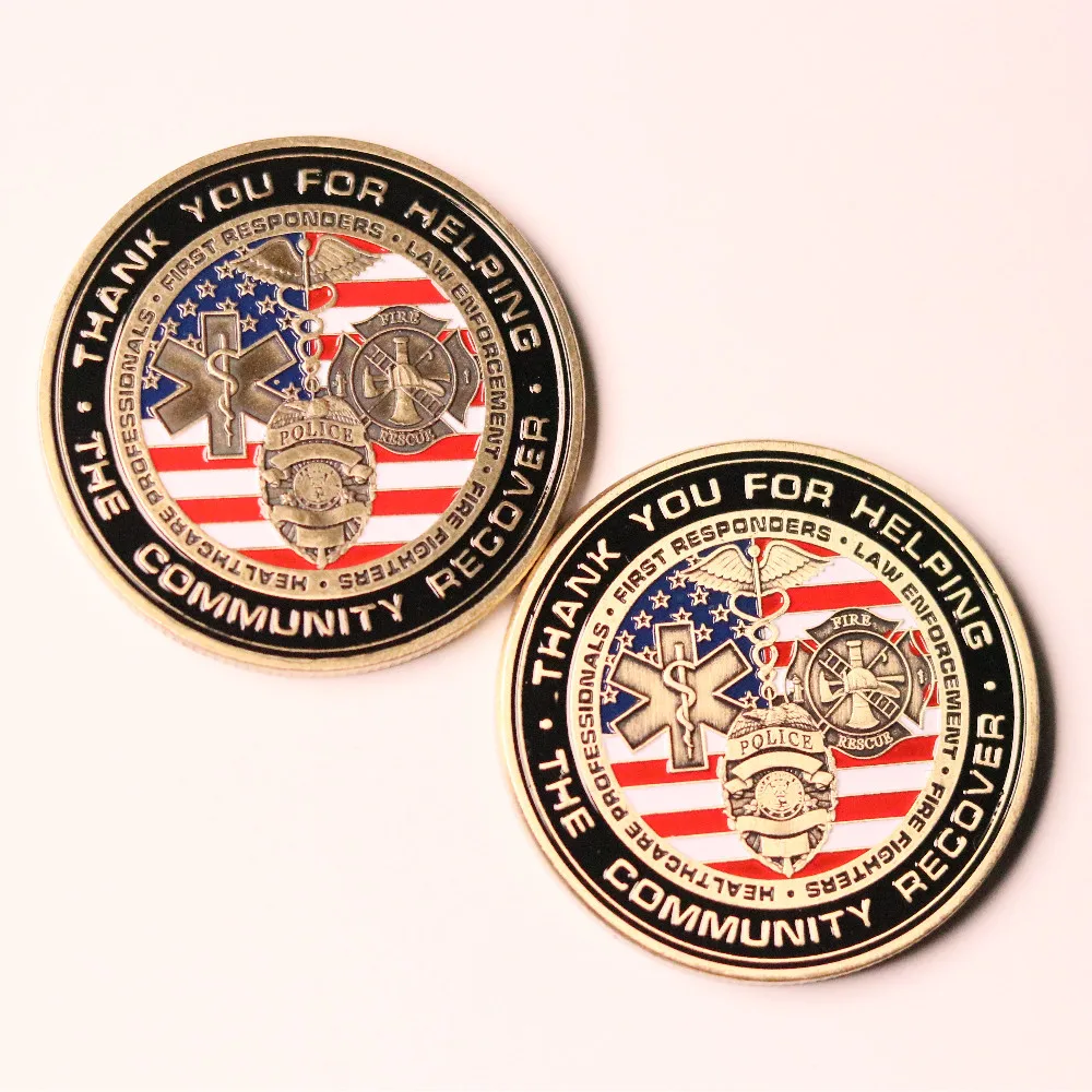 Thank you for helping,Our nation recover Commemorative Coin，Challenge coin Collectible Coins Collection Art Craft Gifts