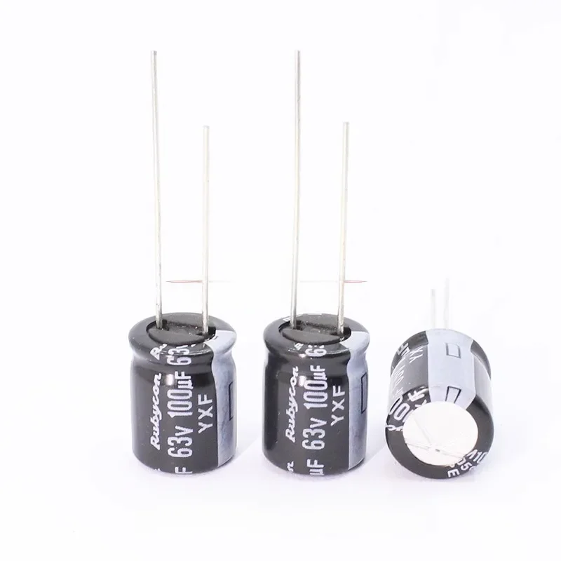 RUBYCON YXF 63V100UF 10x12.5MM kondensator elektrolityczny 100uf 63v yxf 100UF/63V wysoka częstotliwość niska rezystancja długa żywotność — zdjęcie 2