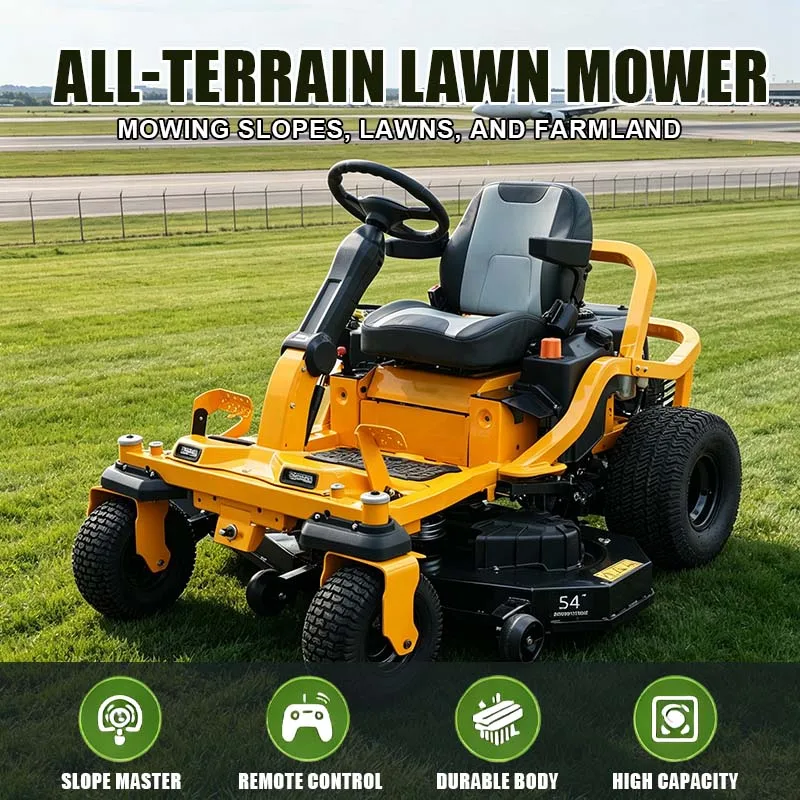 Cost‑Effective Robust Frame Low Vibration Large Grass Collection Box Ride On Lawn Mower For Home Garden Lawn Work