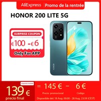New Global Version HONOR 200 Lite 5G Smartphone MediaTek Dimensity 6080 108MP Camera 4500mAh Battery 6.7\