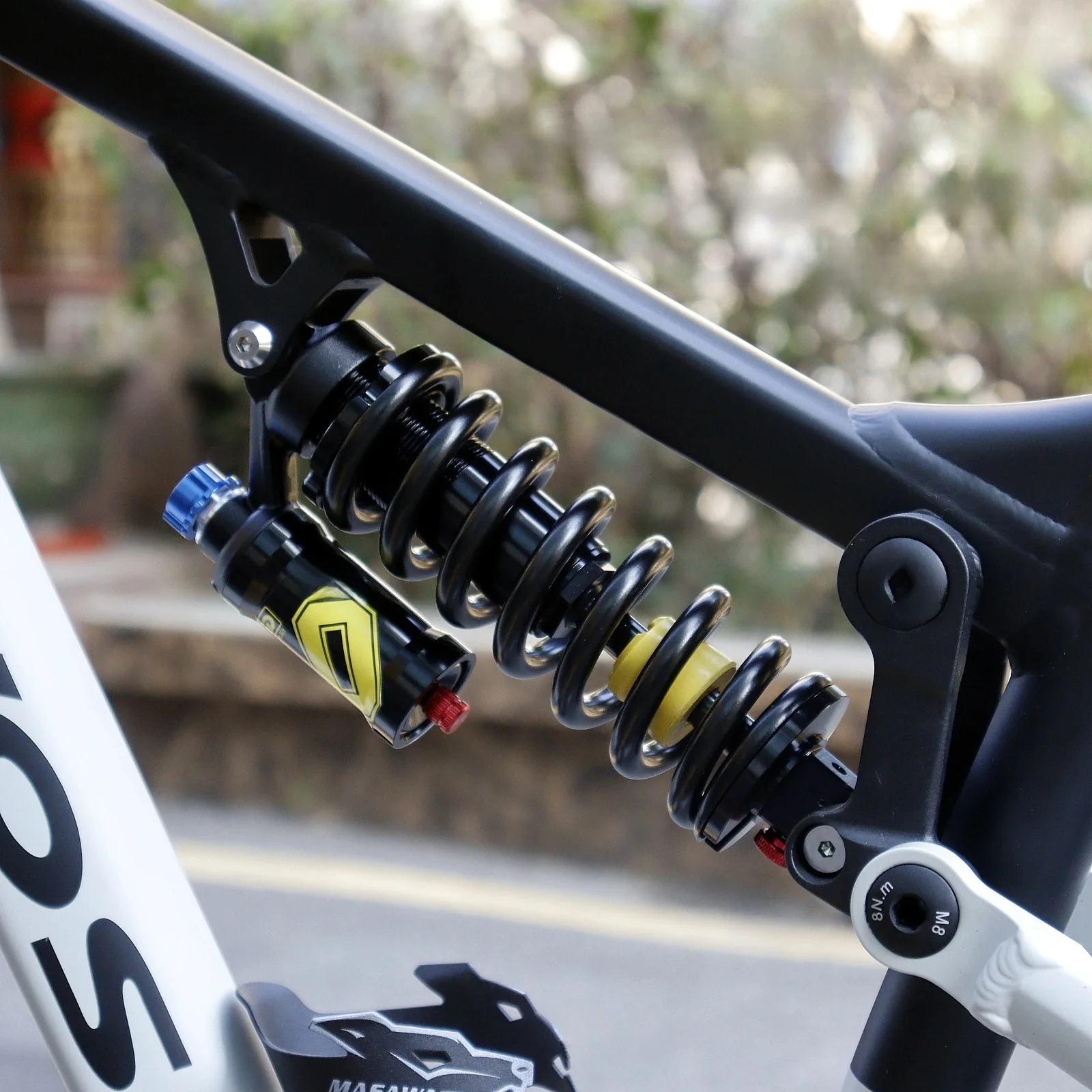 AliExpress EVOSID Downhill Mountain Bike Rear Absorber 550lbs Spring Suspension DH MTB Bicycle Rear Shock 190/210/230mm Bike Parts