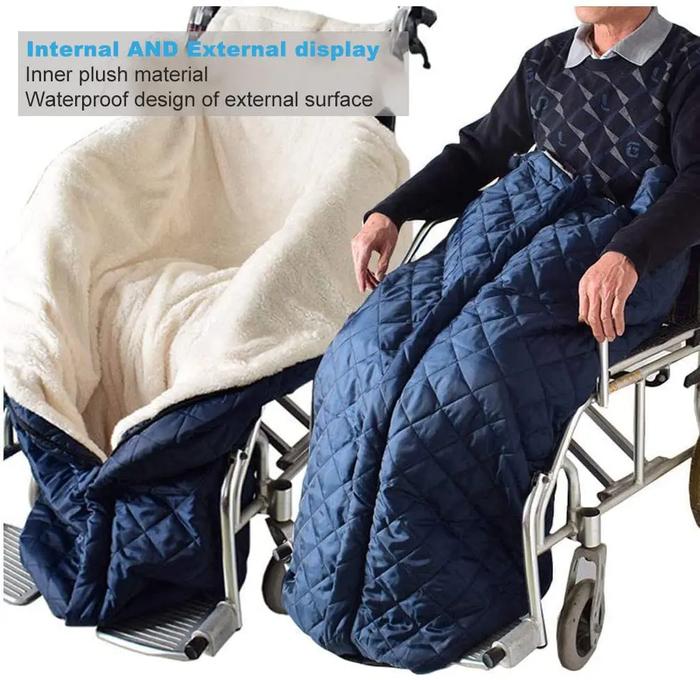 Thickened Wheelchair Blanket Winter Warming Cover Suitable for Indoor And Outdoor Wheelchair Warming Blanket Universal Blanket