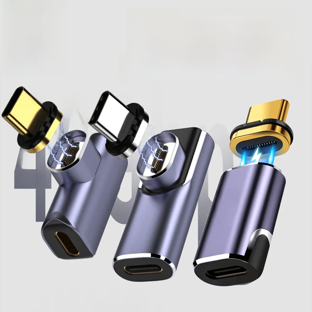 USB4.0 Thunderbolt3 Magnetyczny adapter USB C do typu C 140W 40Gbps Szybkie ładowanie Magnetyczny konwerter ładowania Kabel 8K@60Hz USB-C Adapt — 2