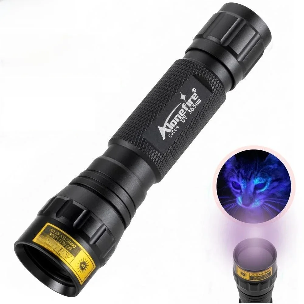 Latarka UV 365 i 395nm Led w ultrafiolecie Marker z niewidzialnym atramentem kot pies wyciek rudy rudy łuski skorpiona pochodnia fluorescencyjna — zdjęcie 2