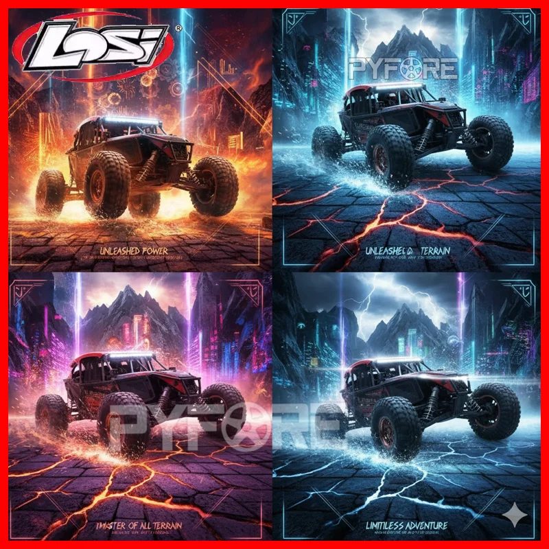 

LOSl 8lGHT-X Super Lasernut 1/6 4WD Brushless Buggy RTR RC Electric Car Los04019